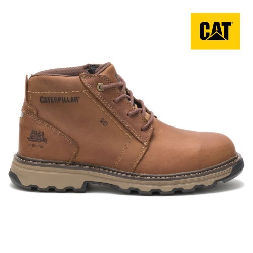 Caterpillar Parker Steel Toe Miesten Turvakengät TummanBeige (WRIZB)